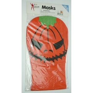 Pumpkin Morphsuits Mask Hood Halloween Ghoul Monster Scream Creepy Scary Face